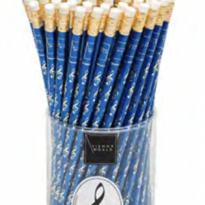 potlood (vioolsleutel) - blauw