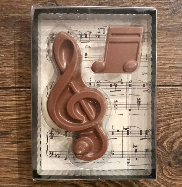 Chocoladeletter vioolsleutel