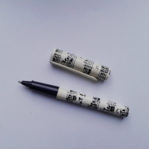 Pen met dop (muzieknoten)