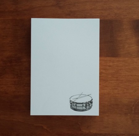 blocnote snare drum kleine trom