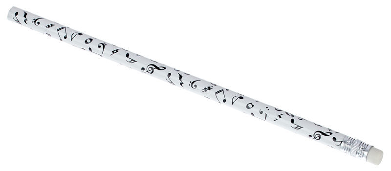 Potlood noten en sleutels en tekens (wit) - Afbeelding 2