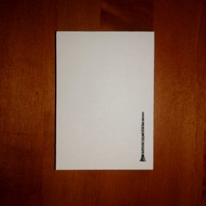 blocnote klarinet