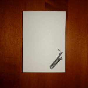 blocnote baritonsaxofoon