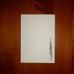 blocnote sopraansaxofoon