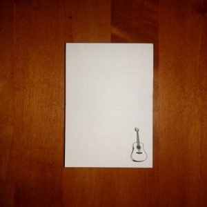 blocnote akoestische gitaar