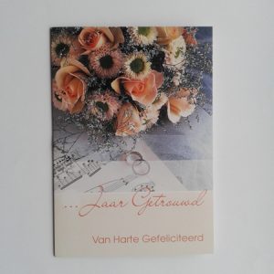 Wenskaart ... jaar getrouwd