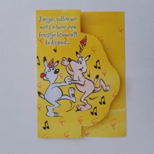 Wenskaart verjaardag (honden)