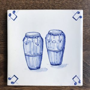 Tegeltje Delfts Blauw - Conga