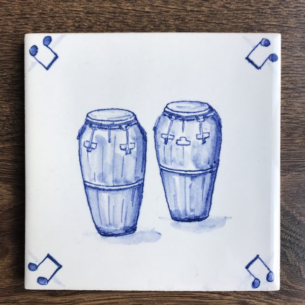 Tegeltje Delfts Blauw - Conga