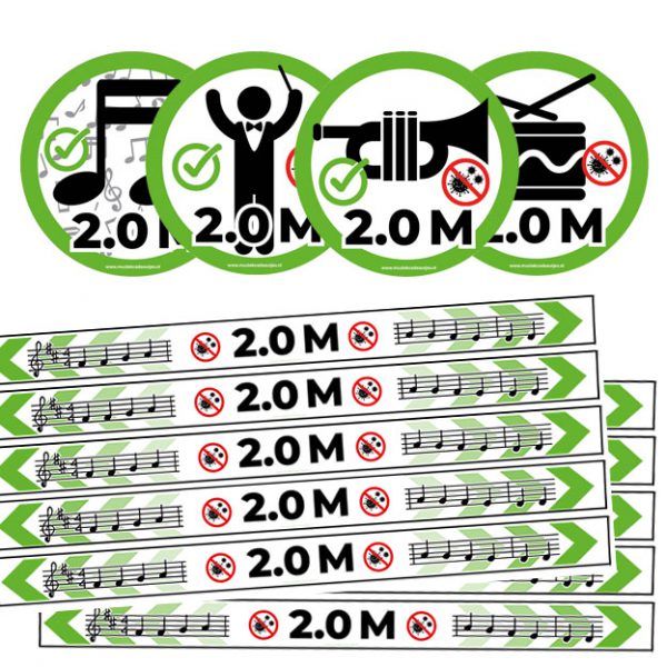 COMBI SET - 'Veilig Musiceren 2.0m' (10 + 4 st)