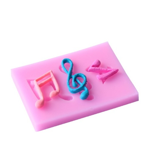 Siliconen fondant vorm (roze klein)