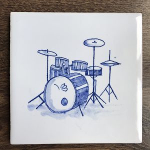 Tegeltje Delfts Blauw - Drums