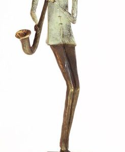 Bronzen beeld Saxofonist - 'In the Mood'