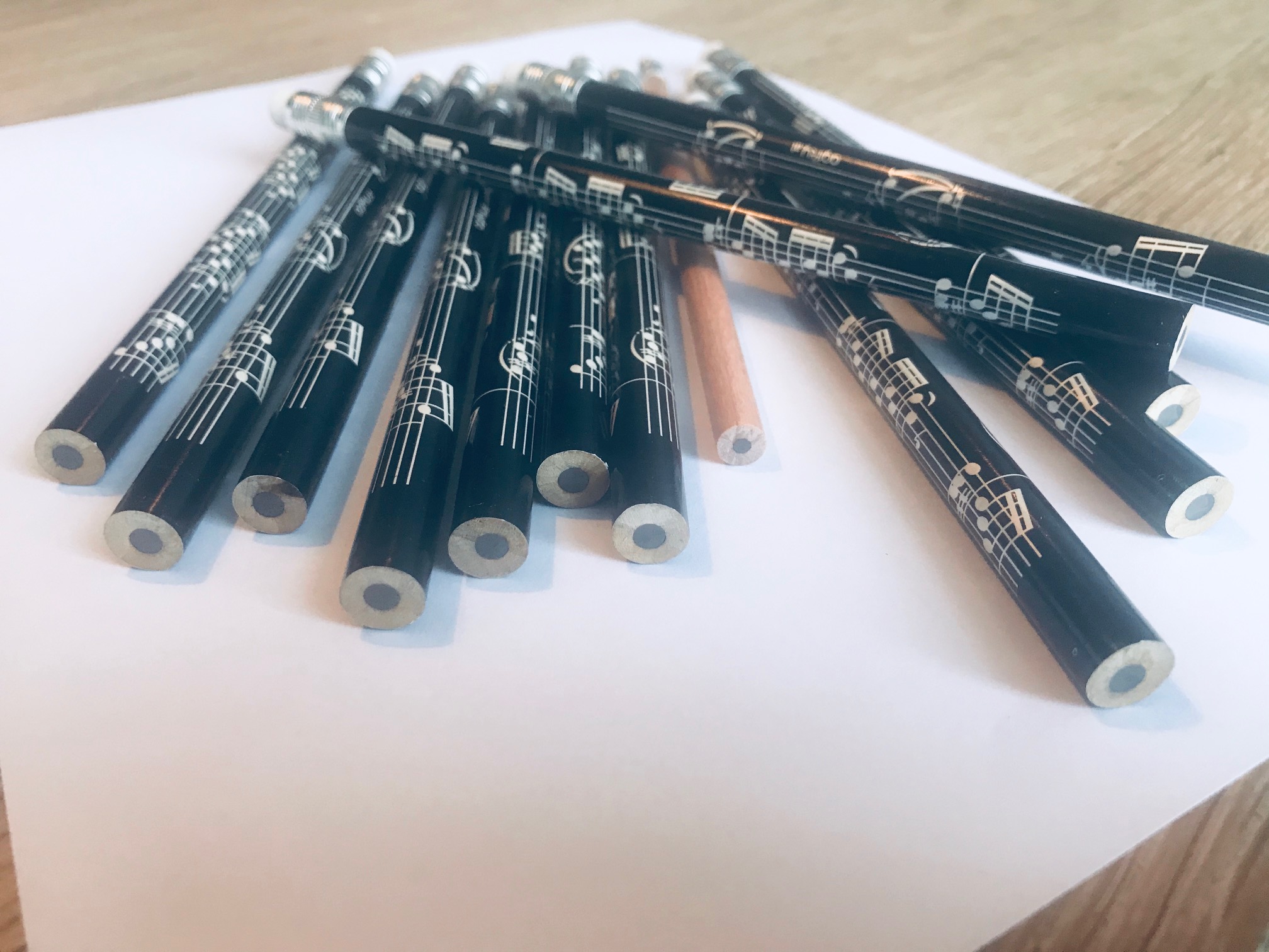 Potlood notenbalk (L) (zwart) - Afbeelding 2