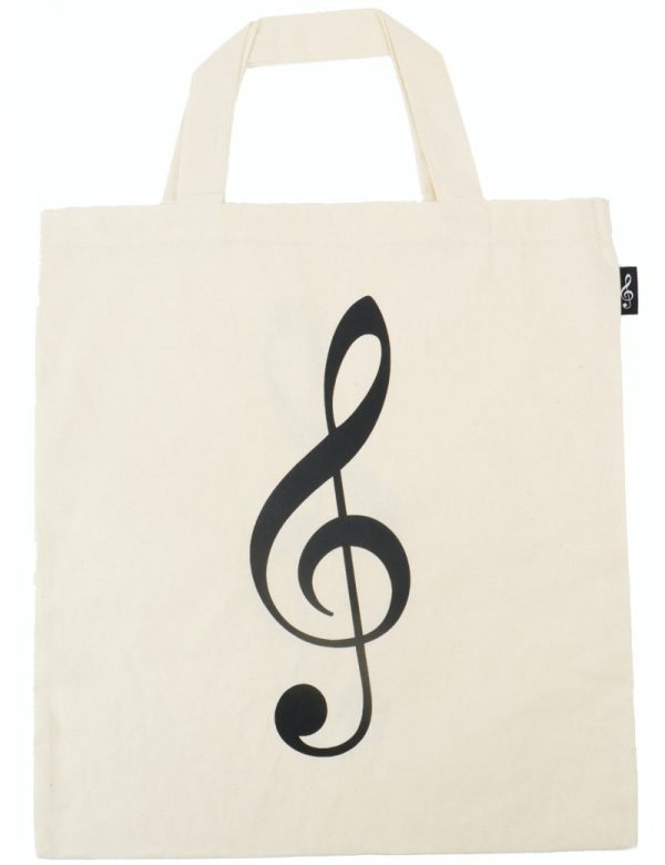 Tas vioolsleutel beige