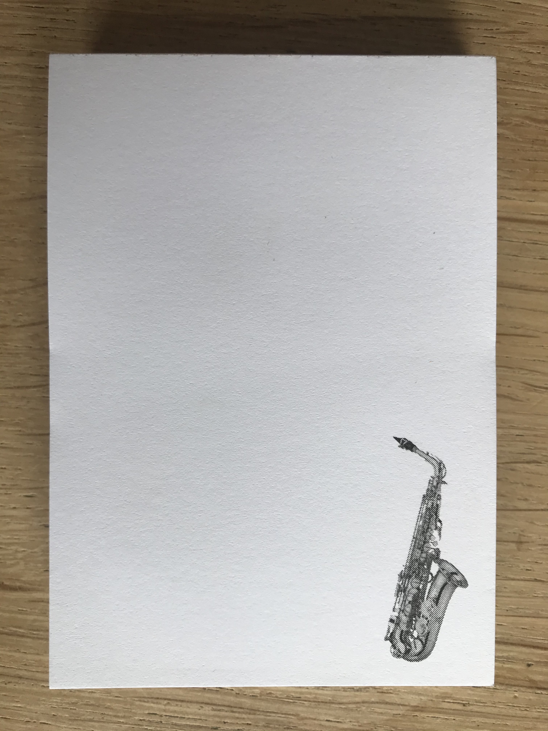 blocnote Altsaxofoon