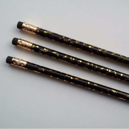 Potlood noten en sleutels en tekens (wit) - Afbeelding 9