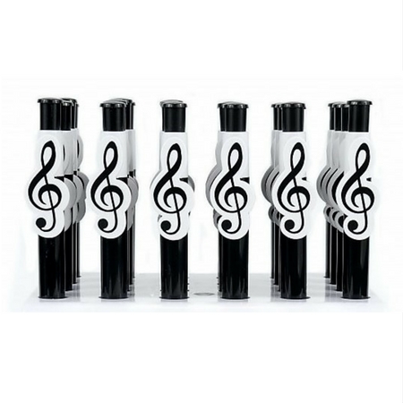 Potlood noten en sleutels en tekens (wit) - Afbeelding 22