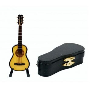 miniatuur gitaar met kist