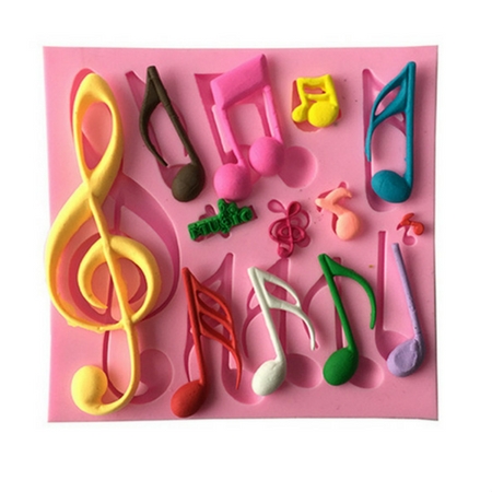 Siliconen fondant roze (groot)