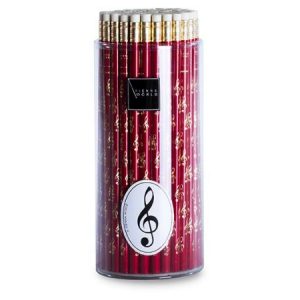 potlood (vioolsleutel) - rood