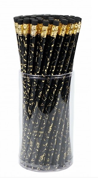 Potlood noten en sleutels en tekens (wit) - Afbeelding 26