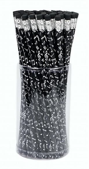 Potlood noten en sleutels en tekens (wit) - Afbeelding 27