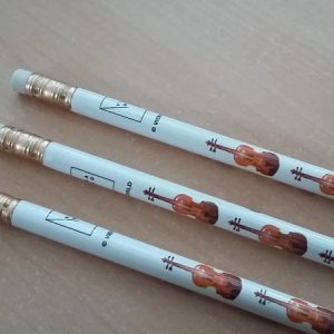 potlood (viool) - wit en kleur