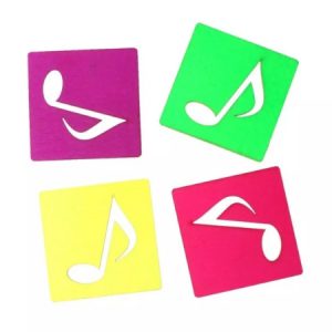 Scrapbook sjablonen muzieknoot