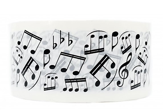 Potlood noten en sleutels en tekens (wit) - Afbeelding 28