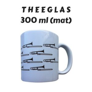 Mok theeglas trombone (300 ml)
