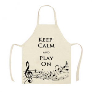 Keukenschort "Keep calm" and PLAY on