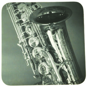 onderzetter saxofoon