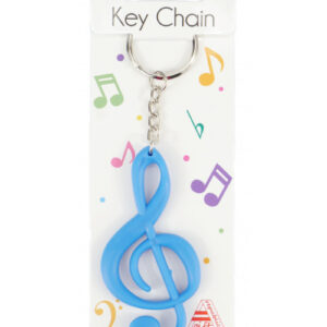 Sleutelhanger Vioolsleutel - Blauw
