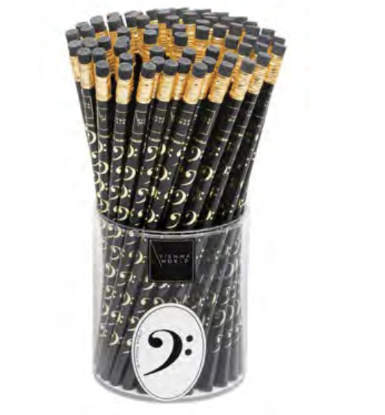 potlood (Bassleutel) - Zwart