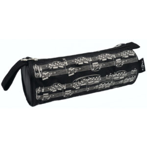 Etui muzieknoten (zwart)