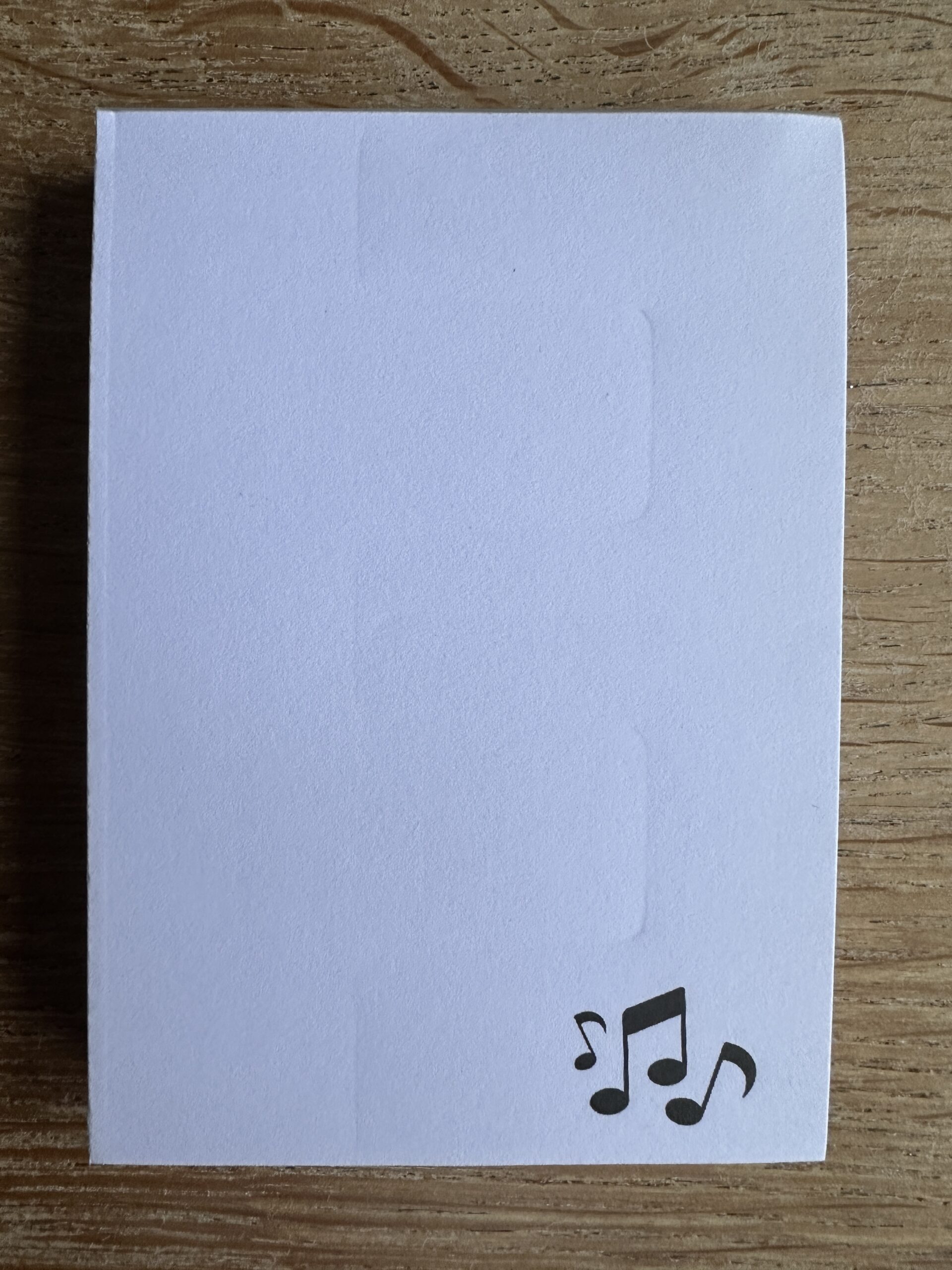 Blocnote muzieknootjes