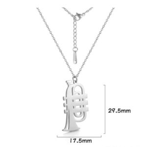 Ketting bugel / cornet (zilverkleurig)