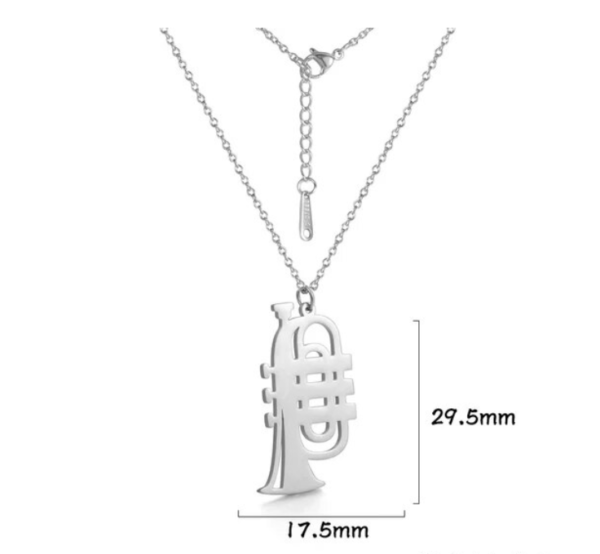 Ketting bugel / cornet (zilverkleurig)