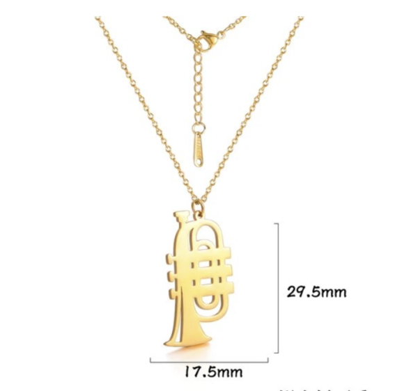 Ketting bugel / cornet (goudkleurig)