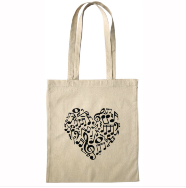 Tas muzieknoten (hart)