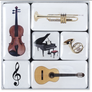 Mini Magneet Instrumenten (box 6 st)