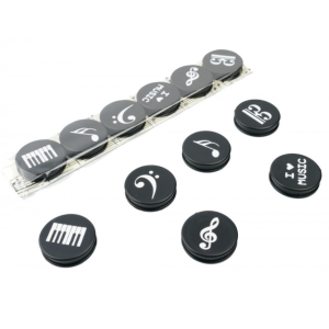 Magneetset muziek (rond, 6 st)