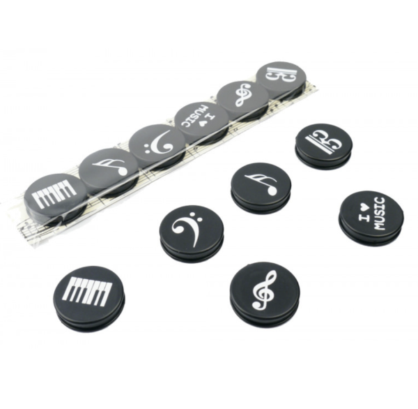 Magneetset muziek (rond, 6 st)