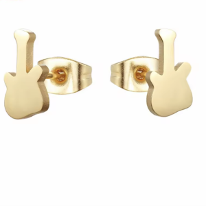 Oorbellen gitaar (knop, dicht)