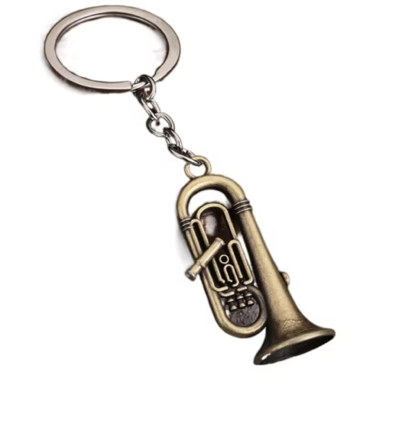 Sleutelhanger Tuba (bronskleurig)