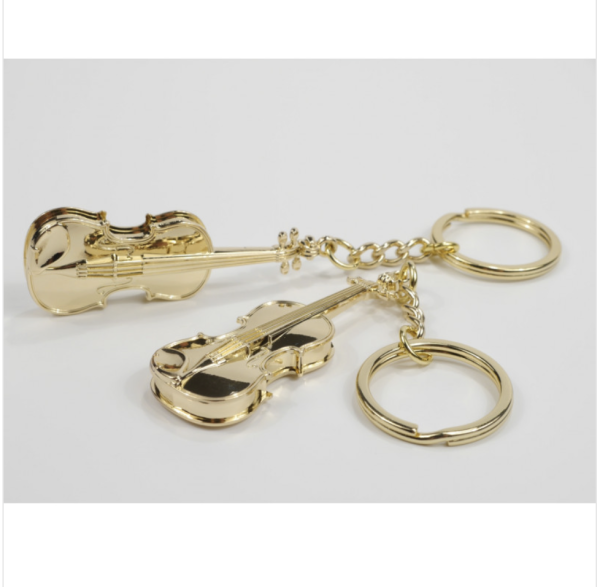 Sleutelhanger Viool - (metaal)