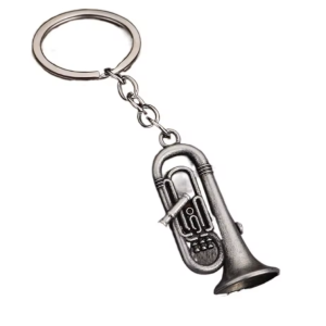 Sleutelhanger Tuba (zilverkleurig)