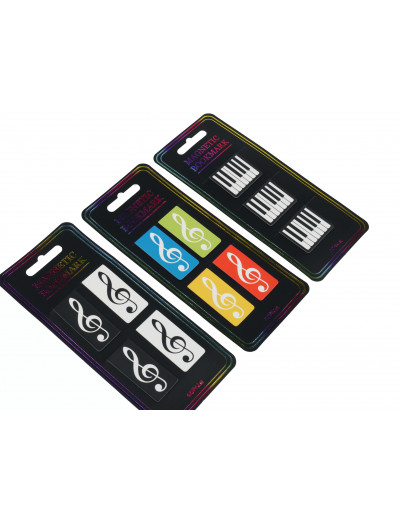 Magnetische boekenlegger - vioolsleutels (color) - Afbeelding 2
