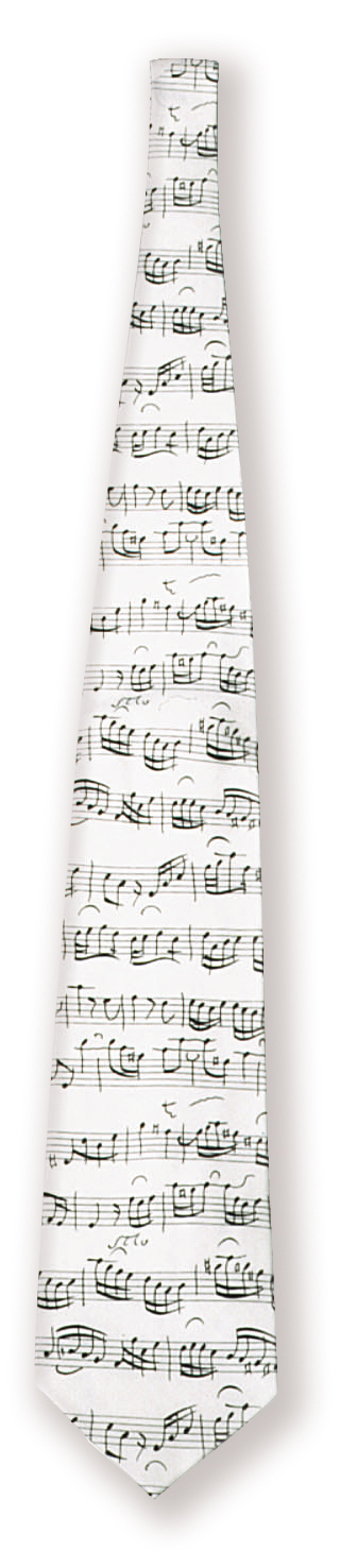 Stropdas muzieknoten